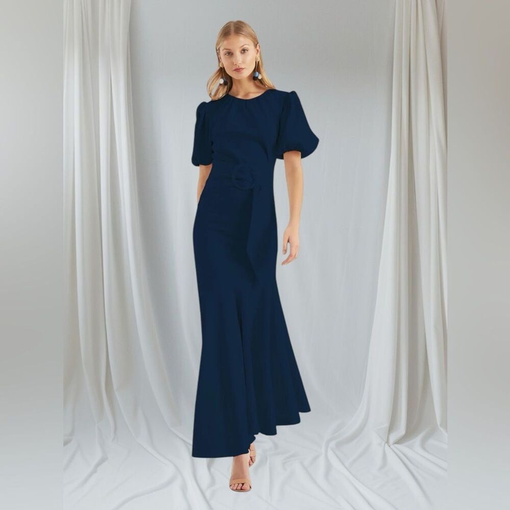 Sachin & Babi Camila Dress Size 6 NWT Navy Blue Cocktail Wedding Party